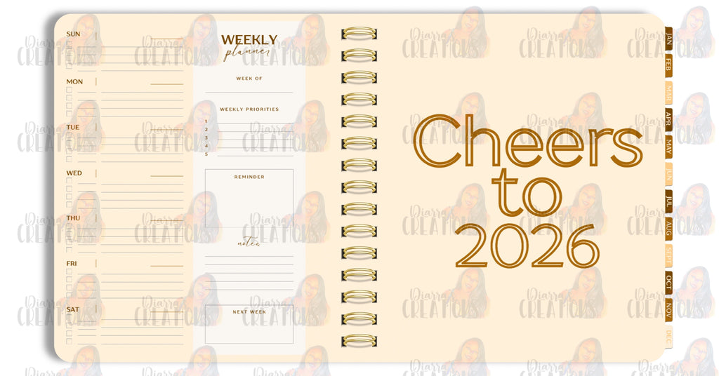 BROWN&CREAM PLANNER 2026