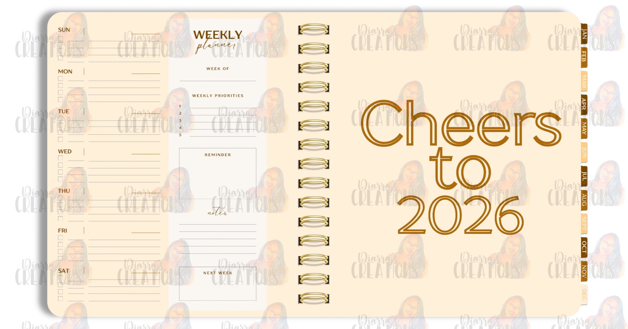 BROWN&CREAM PLANNER 2026