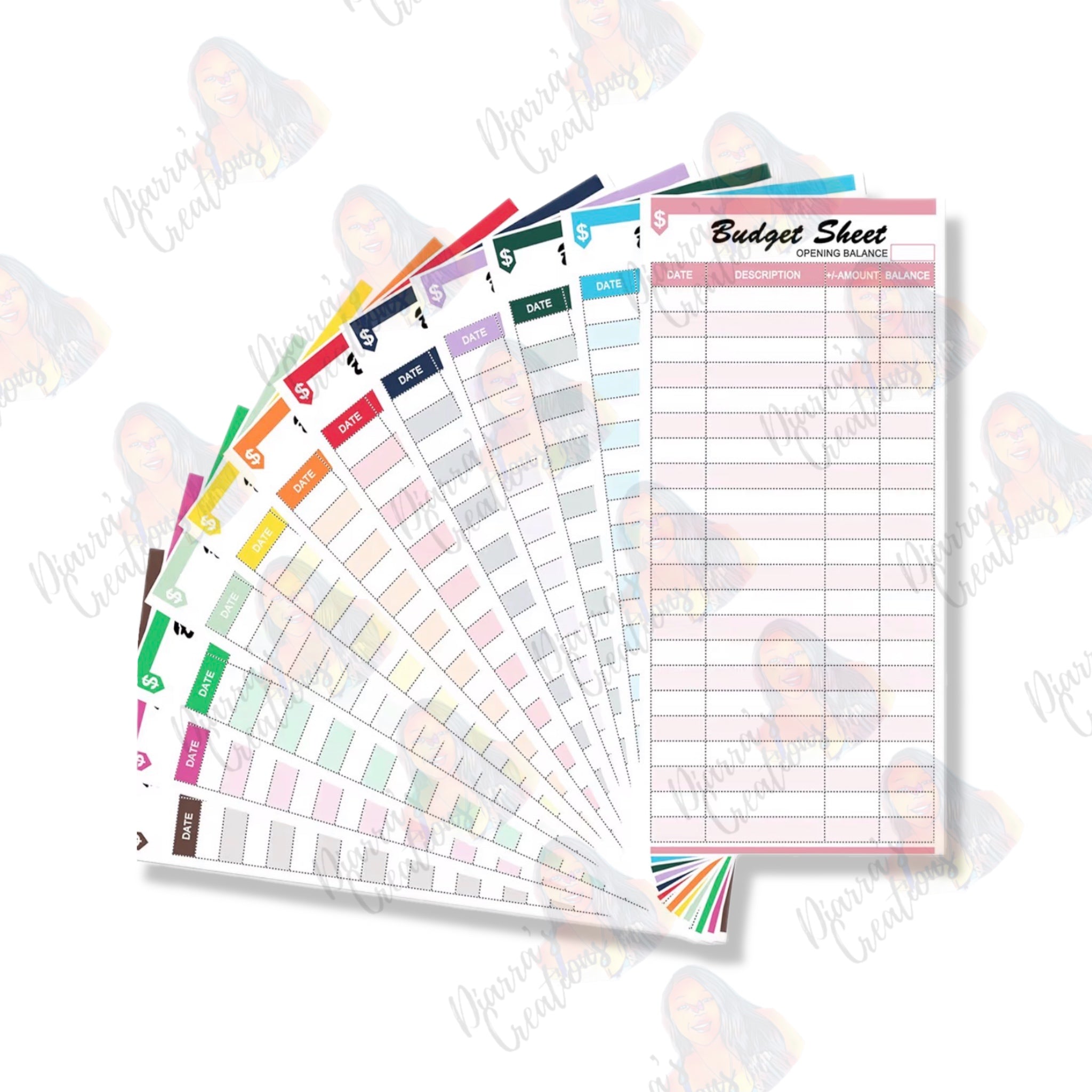 A6 BUDGET SHEETS BUNDLE