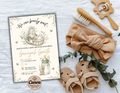 NEUTRAL BEAR BABY SHOWER INVITE